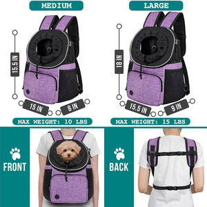 Zaino e Borsa da Trasporto per Animali Domestici in Poliestere Traspirante di Alta Qualità per Avventure all'Aperto con Cani e Gatti Personalizzabile - Product Image 5