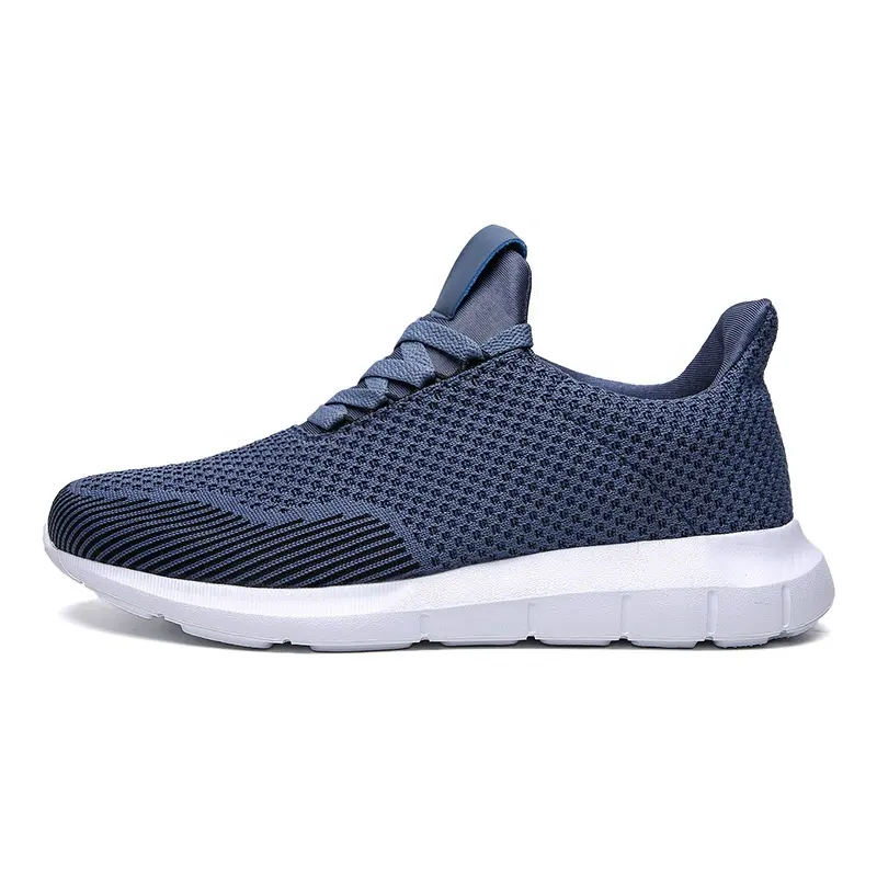 Wholesale New model Ultra-Light Mesh cheap factory price flying knitting Men's Trendy fashion Running Shoes man