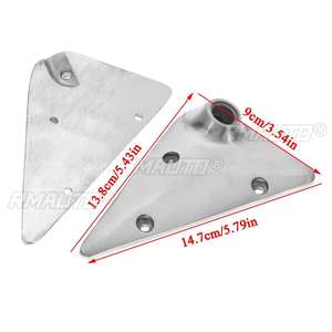 2 Espejos Retrovisores Laterales Universales para Automóvil, Estilo Retro Cuadrado F1, con Superficie de Espejo Azul y Soporte Metálico - Product Image 5