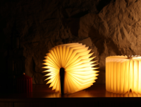 Lampe de lecture LED personnalisable avec logo, 3/5 couleurs, en bois, pliable, magique, pour chambre à coucher, alimentée par USB et piles – Offre Spéciale