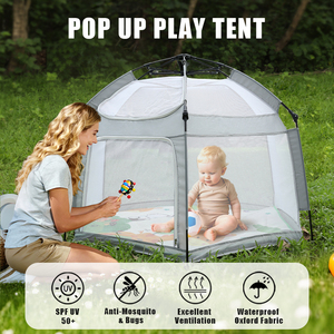 Tienda de Juegos Prodigy Princess - Casa de Juegos Plegable Portátil Totalmente Cerrada para Bebés, Diseño de Juguete Suave, Uso Interior/Exterior, Tela de Nailon Oxford - Product Image 4