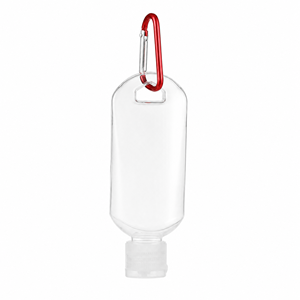 Bouteilles vides de désinfectant pour les mains de 30 ml, 50 ml, 60 ml avec clip mousqueton, flacons pulvérisateurs en plastique rechargeables format voyage - Product Image 1