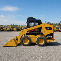 Gebrauchter CAT 246D Kompaktlader Original 3 Tonnen Gebraucht-Radlader für Bau- und Landschaftsbauarbeiten