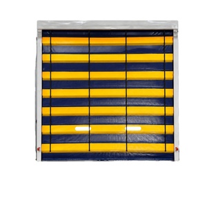 Porte rapide empilable en PVC résistante au vent pour grande baie de chargement industrielle - Product Image 1