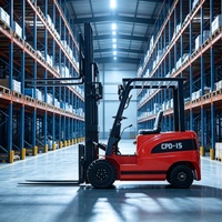 Chariot élévateur électrique 1,5 tonne, Euro 5 CE EPA, 4 roues motrices, mini chariot élévateur électrique portable, batterie électrique, livraison gratuite