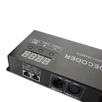 Décodeur numérique 24CH RGB RGBW DMX512 3CH RGB 4CH RGBW 512 Décodeur DMX 512 Contrôleur pour bande LED