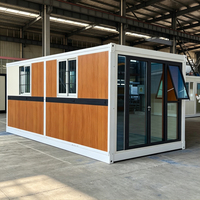 Maisons conteneurs pliables et déplaçables avec dimensions personnalisables, faciles à transporter pour bureaux temporaires en extérieur