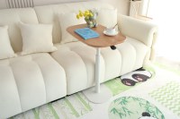 Table d'appoint ADA ergonomique rotative à 360°, réglable en hauteur, en MDF, avec levage pneumatique, table basse multifonctionnelle, meubles de salon
