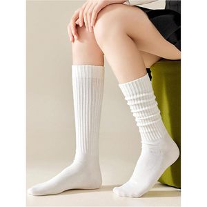 Women's Ribbed Knee High Socks Cotton Bamboo Fiber Sweat Absorbent Daily Wear Long <b>Leg</b> <b>Warmers</b> - Product Image 3