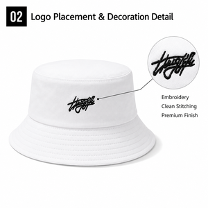 Cappello da Pescatore Estivo per Adulti, Personalizzabile con Logo, Stampa Integrale, in Cotone Reversibile, Ricamato, per Golf e Sport - Product Image 3