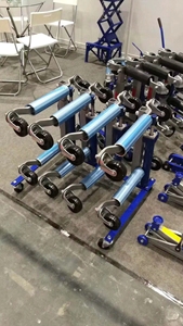 Patins de voiture hydrauliques 1500lbs Heavy Duty avec roues en acier de 12 ''Rouleaux de positionnement de véhicule Réparation automatique Pédale <span class=keywords><strong>Cric</strong></span> de pneu - Product Image 5