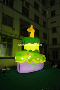 Sculpture de gâteau d'<span class=keywords><strong>anniversaire</strong></span> gonflable personnalisée, gonflable publicitaire pour décoration commerciale et photomaton - Product Image 5