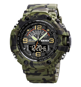 Skmei 1617 movimento del giappone della vigilanza 5 atm impermeabile analogico digitale sport orologio da polso da <span class=keywords><strong>uomo</strong></span> - Product Image 5