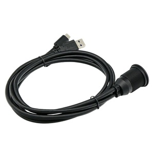 สายต่อขยายแบบกันน้ำ USB 3.0 แบบสองพอร์ต Type-C ชาย-หญิง สำหรับแผงหน้าปัดรถยนต์ เรือ RV - Product Image 2