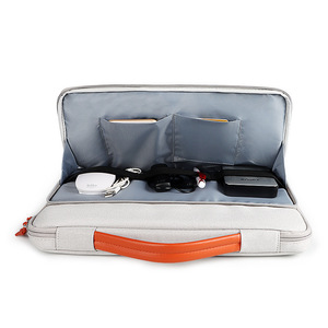 Housse pour ordinateur portable unisexe 15,6 pouces, étui pour ordinateur portable en polyester imperméable avec design antichoc à airbag pour réduire la charge - Product Image 3