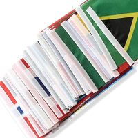 Vente en gros de drapeaux de table de haute qualité de différents pays drapeaux de table décoratifs en polyester avec mât et base
