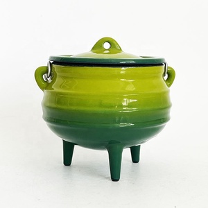 Commercio all'ingrosso pesante in ghisa smaltata vasetta Potjie per campeggio all'aperto zuppa Potjiekos - Product Image 4