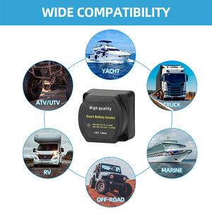Daiertek 12V 140A interruptor aislador de batería <span class=keywords><strong>Dual</strong></span> inteligente relé de carga automática interruptor de apagado de batería de coche para camión UTV autocaravana - Product Image 3