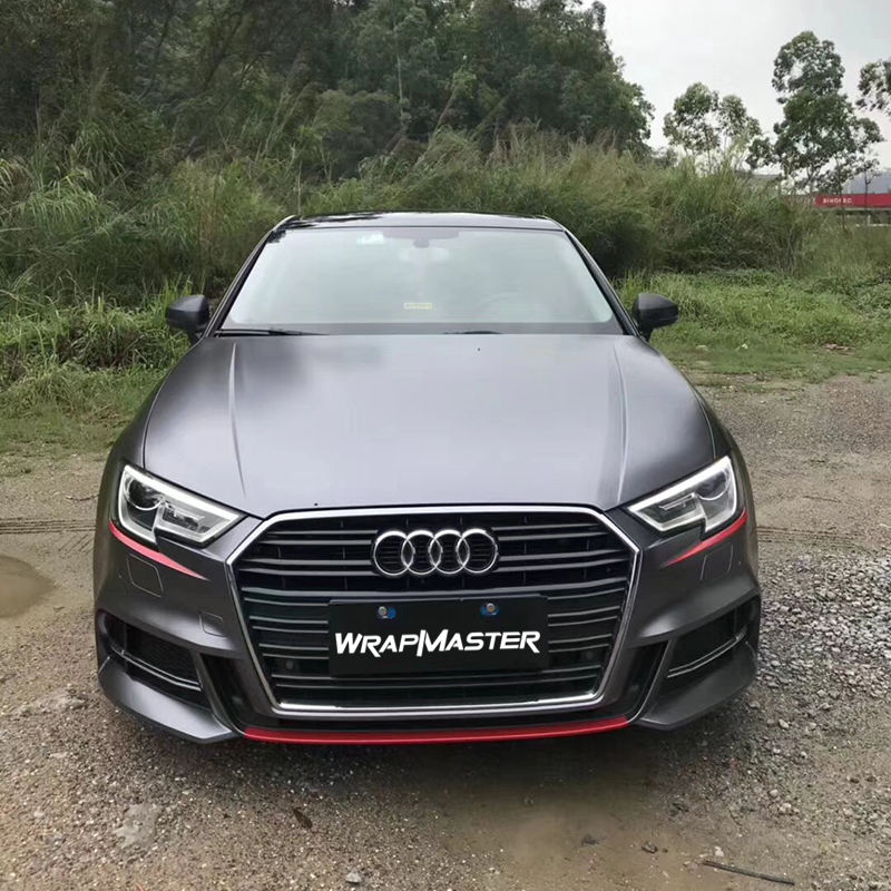 Satén Metálico Gris Oscuro