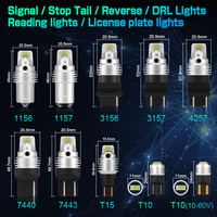 Feux de recul Gview GS T15 & 921 & 912, ampoules LED de voiture W16W, lumière blanche 6500K, sans erreur Canbus, CSP 7035