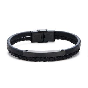 Brazalete de Cuero con Baño de Oro de 18k, a Prueba de Agua, con Ajuste Seguro e Irrompible, para Hombre, un Accesorio de Moda - Product Image 3