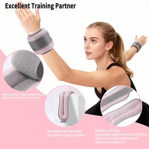 Ensemble de <span class=keywords><strong>poids</strong></span> pour chevilles <span class=keywords><strong>et</strong></span> sangles de bras, adaptés aux hommes <span class=keywords><strong>et</strong></span> aux femmes, pour la course, le <span class=keywords><strong>sport</strong></span>, le yoga <span class=keywords><strong>et</strong></span> le fitness, avec sangles confortables - Product Image 4