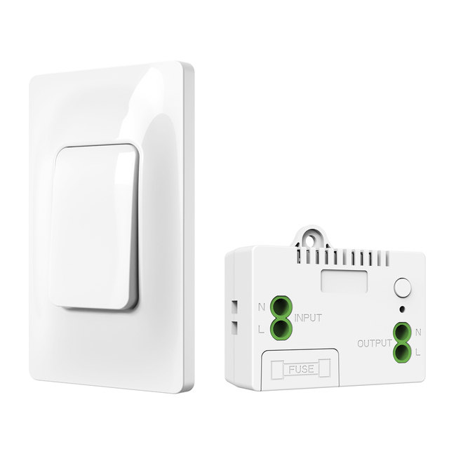 US Standard RF433 Wireless Kinetic Energy Wall Switch No Battery Required Long Distance Waterproof Self-Powered Light Switch