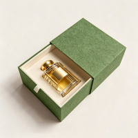 Vente en gros de cosmétiques de luxe haut de gamme écologiques, emballages de parfum, coffret cadeau en papier personnalisé, doublure en éponge recyclée, gaufrage