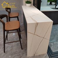 Tabourets modernes en bois et cuir pour îlot de cuisine, chaise haute de comptoir de petit-déjeuner, tabourets de bar de luxe