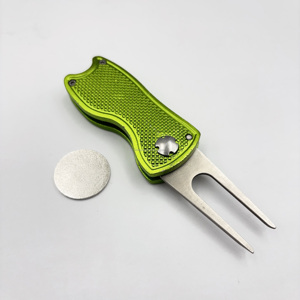 Herramienta de Reparación de Divots de <span class=keywords><strong>Golf</strong></span> Automática, Plegable, de Metal, con Logotipo Personalizado, Caja de Regalo con Marcador de Pelota, Precio de Fábrica - Product Image 6