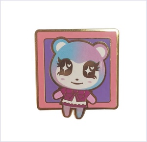 Distintivo a Forma di Fenice Arancione in Metallo con Design Sfumato, Stile Ragazza Bella, Spilla Smaltata Personalizzata - Product Image 5