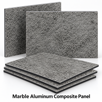 Panneau composite aluminium-marbre 3 mm 1220x2440 mm veiné or, revêtement PE, pour revêtement mural intérieur de bureau