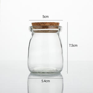 Venta al por Mayor de Mini Frascos de Vidrio de 100 ml Resistentes a Altas Temperaturas para Mousse, Yogur, Miel, Mermelada y Pudín, con Tapa de Plástico o Corcho - Product Image 5