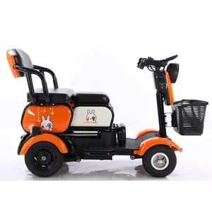 Elderly Folding E Scooter Easy Operate Lightweight 4 Wheel Mobility Scooters