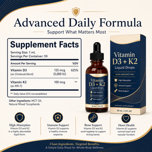 Suplemento Líquido de Vitamina D3 K2 al por Mayor, <span class=keywords><strong>Gotas</strong></span> de <span class=keywords><strong>Colecalciferol</strong></span> y MK-7 para Reforzar el Sistema Inmunitario y Apoyar la Salud del Corazón - Product Image 6
