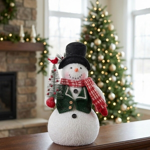 Statuetta Gigante di Pupazzo di Neve in Velluto Kawaii, Decorazioni Natalizie per la Casa, Nuovi Prodotti 2026 - Product Image 1