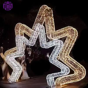 Impresionantes Luces de Arco de Estrella con Clasificación IP65 y Color Personalizable para Celebraciones al Aire Libre de Año Nuevo, Navidad y Bodas - Product Image 2