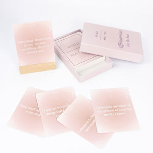 Набор из 50 восстанавливающих вдохновляющих цитаты для ежедневного воодушевления и самовлюбленности, набор карт с деревянной подставкой - Product Image 6