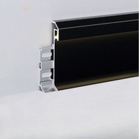 Plinthe LED Minimaliste en Aluminium à Profil Ultra Fin pour la Rénovation d'Ingénierie de Villas