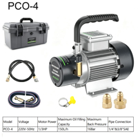 Pompe à huile électrique pour climatisation centrale PCO-4, pistolet de remplissage d'huile de réfrigération, pompe de remplissage d'huile pour unité de réfrigération