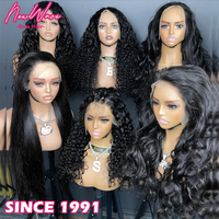 Perruques Naturelles Cheveux Humains Bouclés Birmans Perruques à Dentelle Transparente pour Femmes Noires Perruques Brutes à Cuticules Alignées Cheveux Bruts