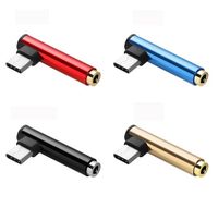90-Grad-USB-Typ-C-Stecker auf 3,5-mm-Audio-Buchse Adapter Typ-C Kopfhörerbuchse für Mobiltelefon Tablet