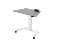 Table basse mobile LOGICDATA à une jambe, bureau debout réglable INLINE pour un bureau flexible