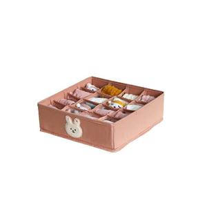 Caja de almacenamiento de ropa interior para bebé Cottonway, cuadrada grande con compartimentos apilables para calcetines y ropa de 0 a 12 meses, diseño de dibujos animados - Product Image 5