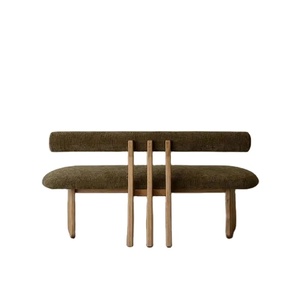 Meubles de salon de balcon au <span class=keywords><strong>design</strong></span> moderne, <span class=keywords><strong>banc</strong></span> <span class=keywords><strong>contemporain</strong></span> de couleur verte, fauteuil deux places, chaise artisanale - Product Image 5