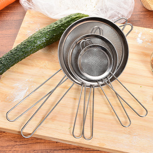 Stainless Steel Fine <b>Mesh</b> <b>Strainer</b> 18041202 For Kitchen Use With Long Handle For Sifting Flour And Filtering Juice Soy Milk - Product Image 4