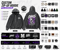 Sweat à capuche court zippé pour homme, imprimé lettres, style Y2K Hip Hop Streetwear, logo personnalisé, vente en gros