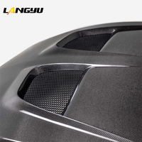 LANGyu 2024+ Pièces et accessoires automobiles, capot avant en fibre de carbone style Mustang GTD pour Ford Mustang, couvre-capot