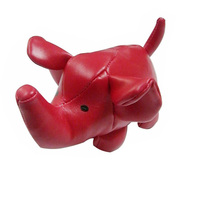 Pouf en forme d'éléphant en PVC et cuir PU, personnalisé par une usine fiable de Guangzhou, pouf de lancer