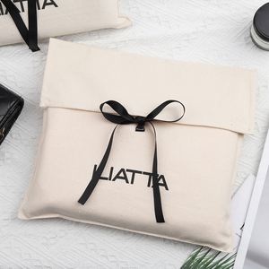 Sac d'emballage pour vêtements anti-poussière avec logo personnalisé, sac à main vintage souple, emballage cadeau, sac enveloppe en coton <span class=keywords><strong>Martin</strong></span> - Product Image 6